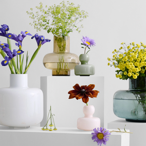 Marimekko Olive Opal Flower Vase