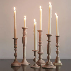 Georgian Wood Candlesticks